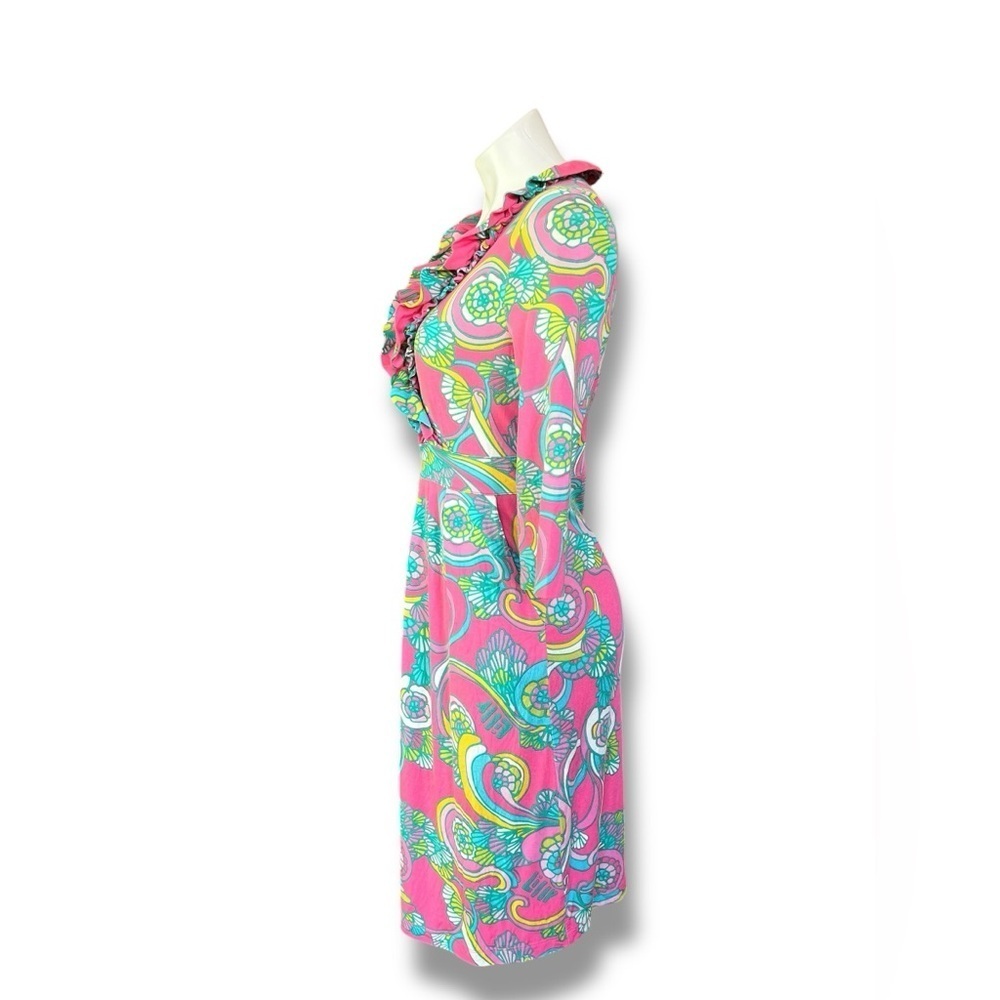 Lilly Pulitzer Shell We Dance Ruffled Wrap Dress XS - Picture 2 of 9